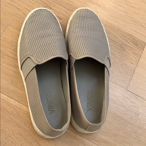 Vince leather slip on loafers